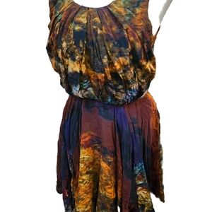 Multicolor Sleeveless Dress